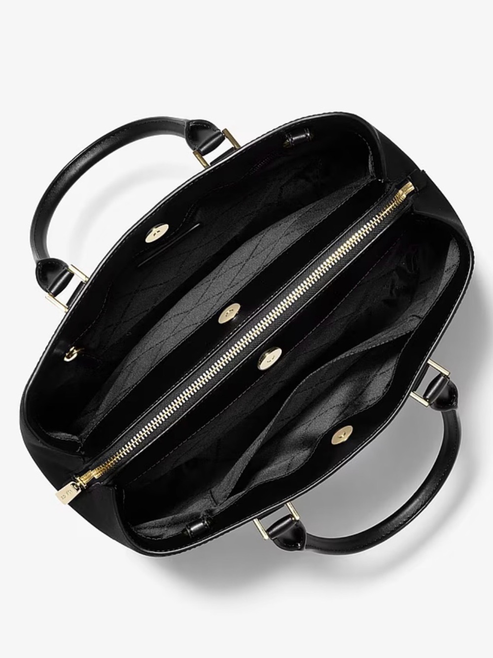 Michael Kors Black Saffiano Satchel - Picture 2 of 12